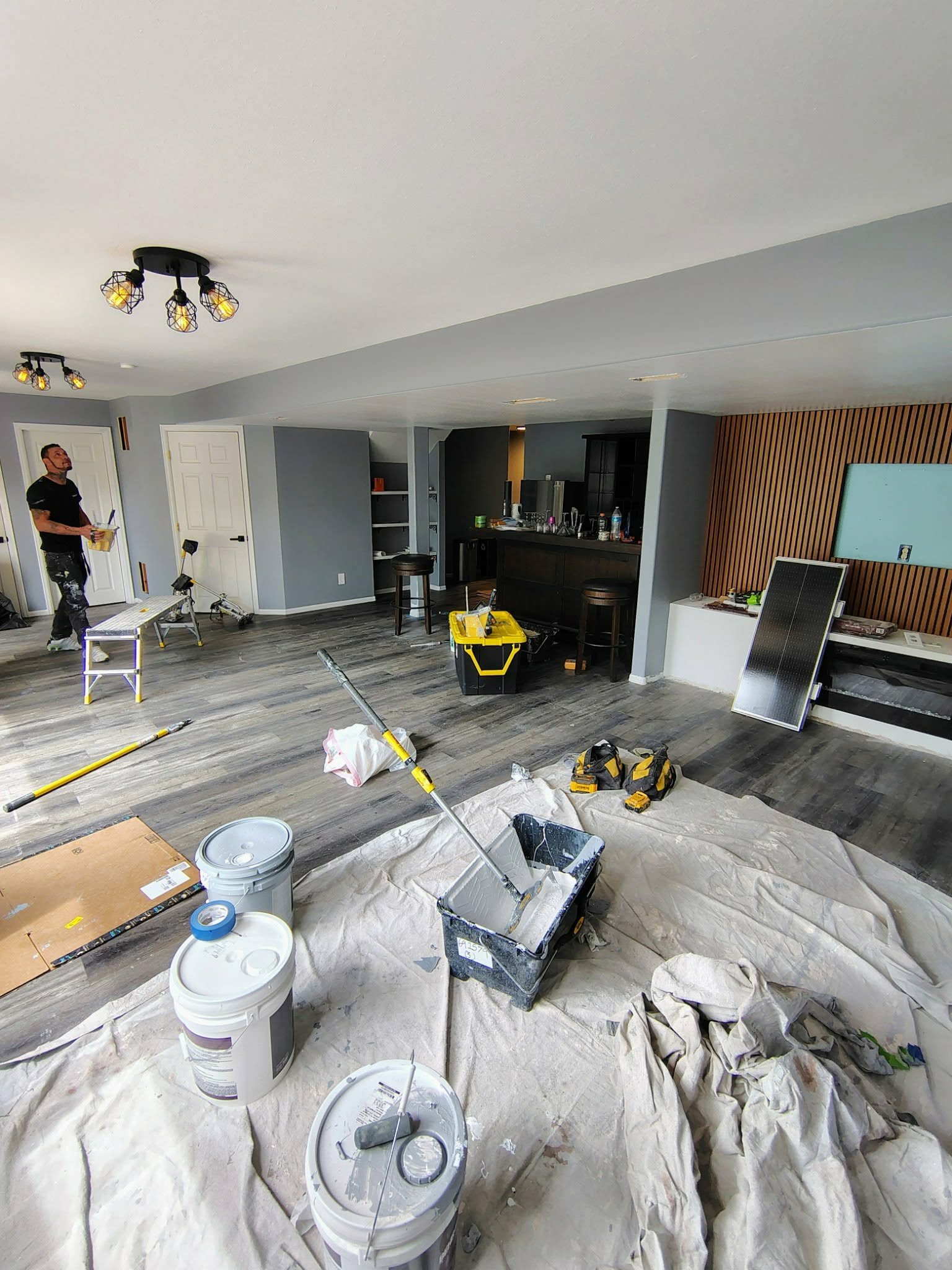 Basement Paint & LVP — Chess Remodels project