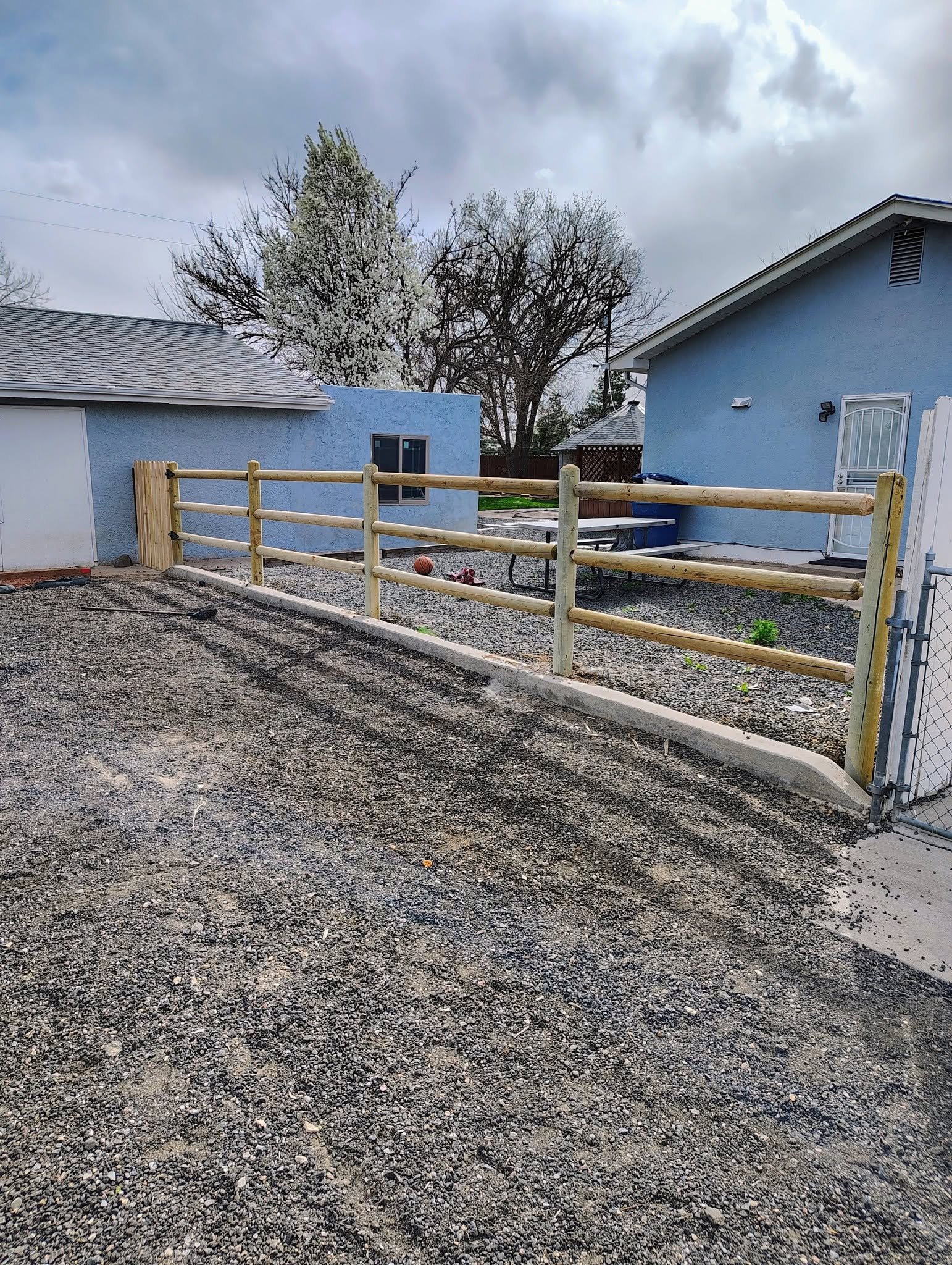 Split-Rail Gate — Chess Remodels project