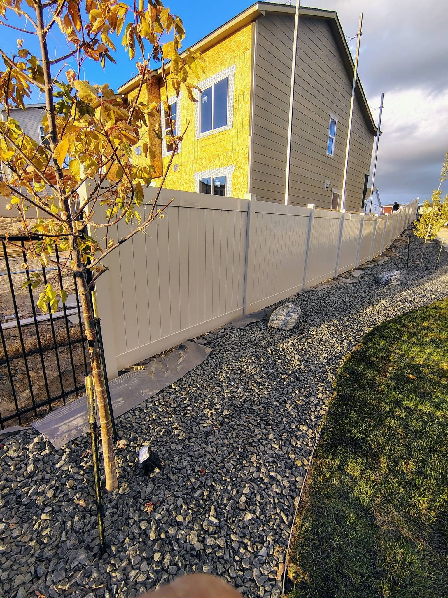 Vinyl on New Build — Chess Remodels project