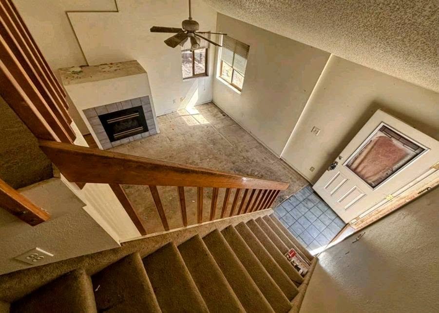 Carpet Stairs — Before — Chess Remodels project