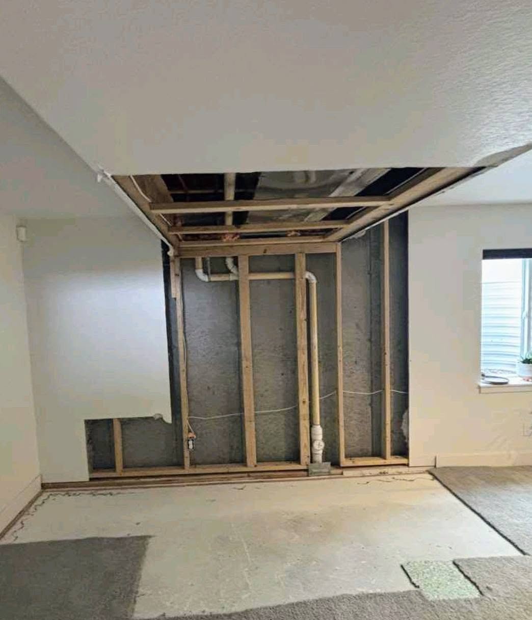 Plumbing Rough-In — Chess Remodels project